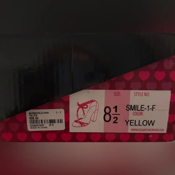 DBDK FASHION YELLOW HEELS SZ 8.5 - Picture 6 of 6